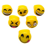 Flashing Emoji Rubber Ring 1" (Pack of 6)