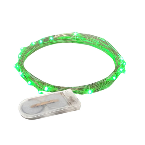 6' Green LED Battery Operated Fairy Lights (Each)