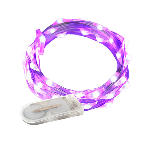6' Purple LED Battery Operated Fairy Lights (Each)
