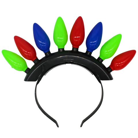 LED Green, Red, & Blue Mohawk Headband (Each)