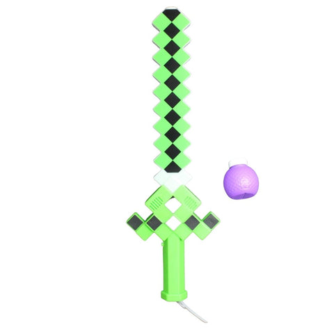 20" LED Multi Color Light Up Bubble Pixel Sword (Each)