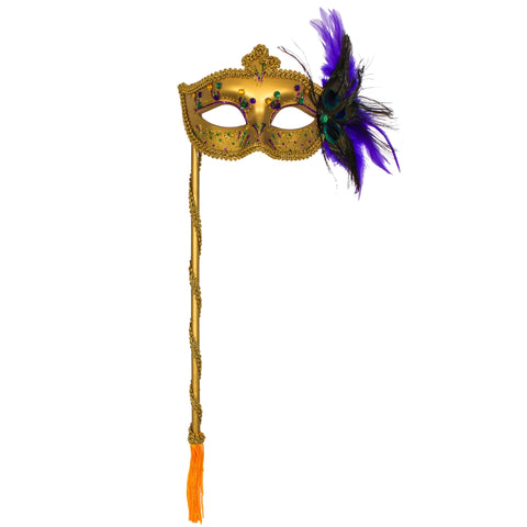 8" LED Floral Mask on Stick (Each)