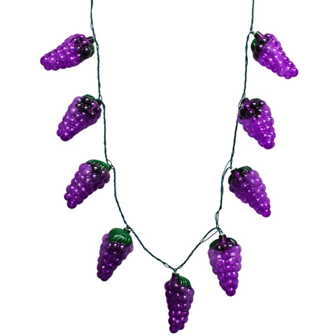 LED Necklace with 9 Purple Grapes (Each)
