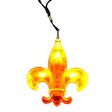 LED Fleur de Lis Necklace with Yellow Lights (Each)