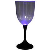LED Wine Glass with Black Base (Each)