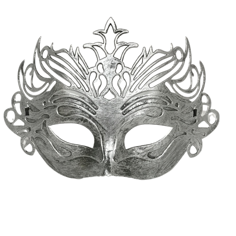 Knoglemarv bold Suradam Silver Ornate Masquerade Mask with Ribbon Tie (Each) – Mardi Gras Spot