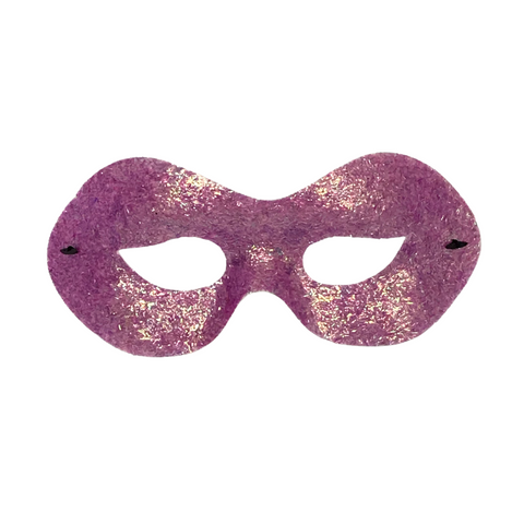 Purple Metallic Glittered Mask with Elastic Band (Each)