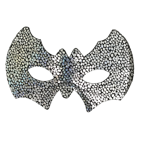 Metallic Silver Spotted Mask with Elastic Band (Each)