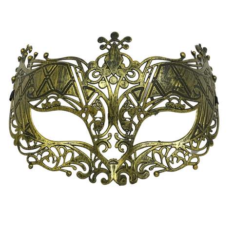 Hard Plastic Gold Mask with Flower Tips (Each)