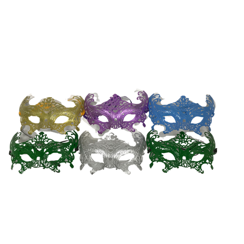 Assorted Color Pastel Cut-Out Mask (Pack of 6)