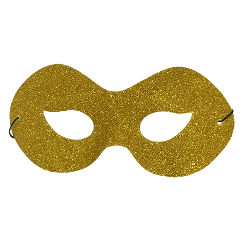 Gold Glitter Mask with Elastic Band (Each)