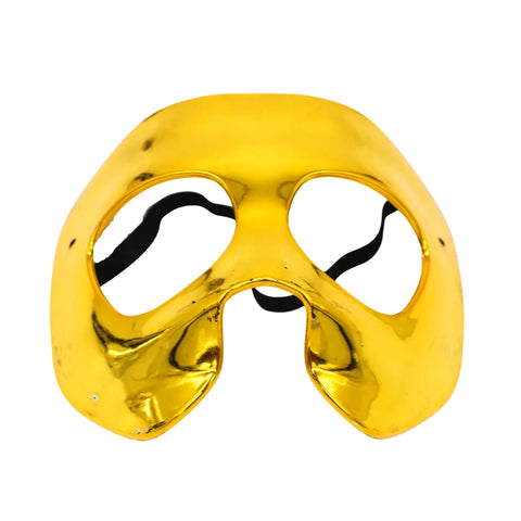 Shiny Gold Mask with Black Elastic (Each)