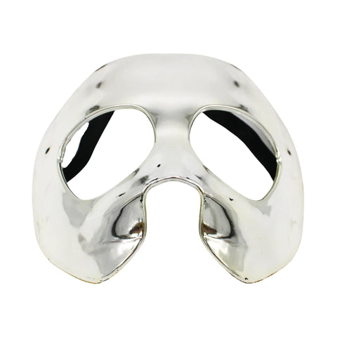 Silver Mask with Black Elastic Strap (Each)