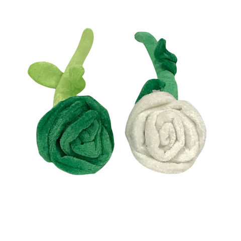 12" Green/White Rose (Dozen)
