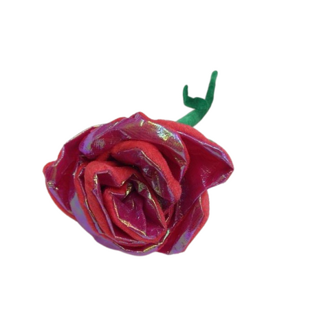 26" Long Stem Rose - Hot Pink Lame (Each)