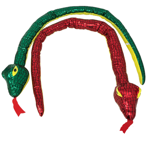 59" Shiny Scale Plush Snake - 2 Color Assorted (Each)