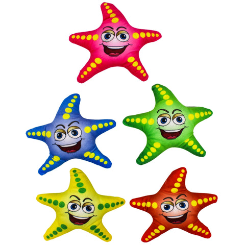 7" Plush Happy Starfish - Assorted Colors (Each)