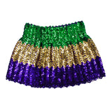 Purple, Green and Gold Sequin Skirt (Each)