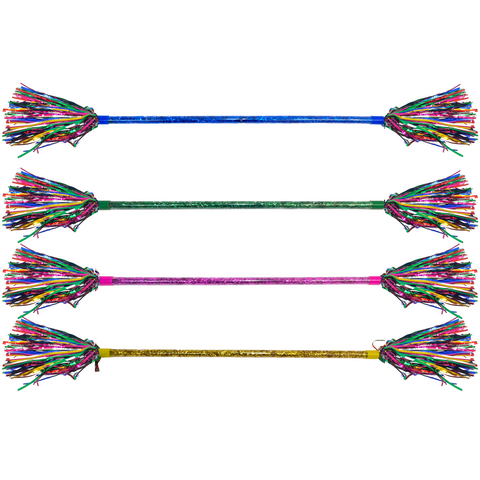 22" Tinsel Baton - 4 Colors (Dozen)