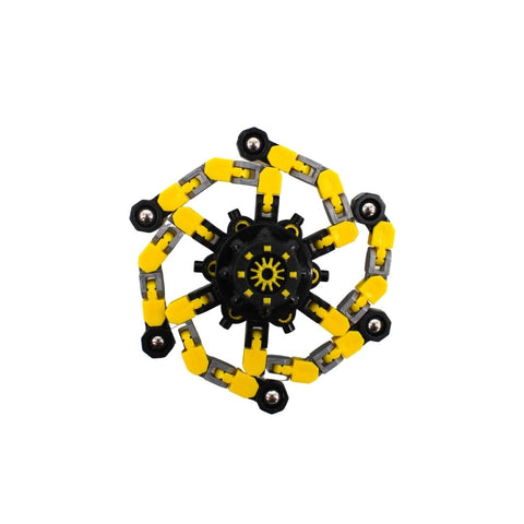 Mechanical Wacky Track Spinner - Yellow (Each)