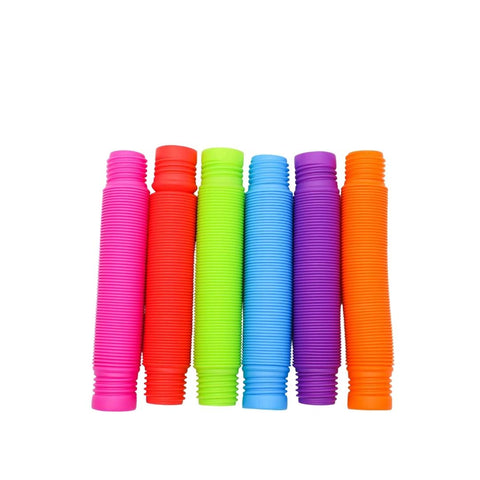 Jumbo Pop Tubes - Assorted Colors (Pack of 6)