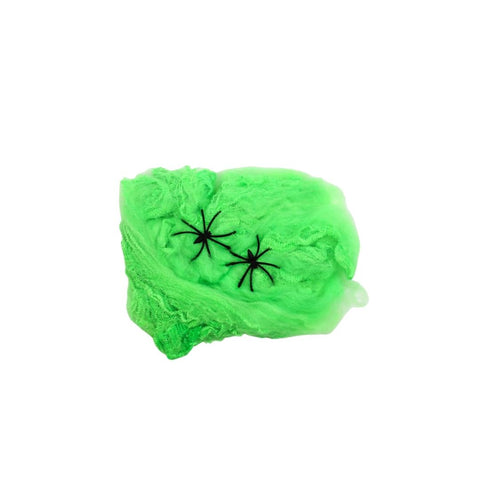 Green Stretchable Spider Web (Each)