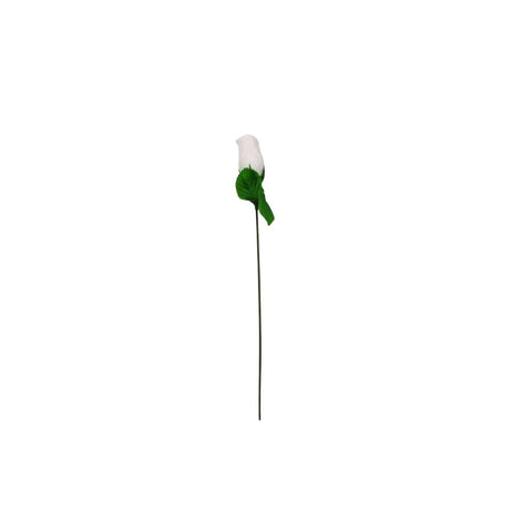 11.5" Faux Roses - White (Dozen)