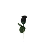 11.5" Faux Roses - Black (Dozen)