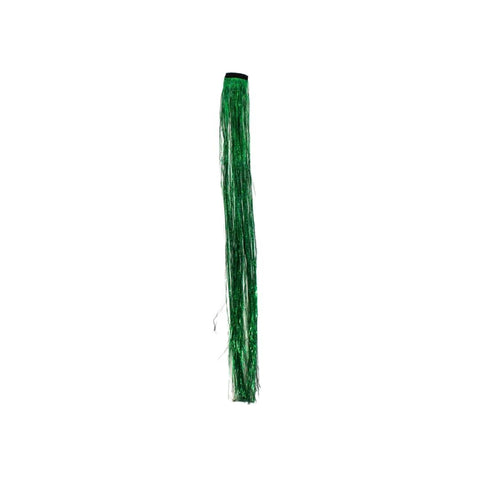 19" Clip-In Green Hair Tinsel Extensions (Each)