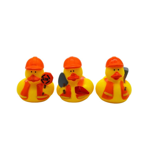 2" Construction Workers Rubber Ducks (Dozen)