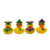 2" Mardi Gras Rubber Duck (Dozen)