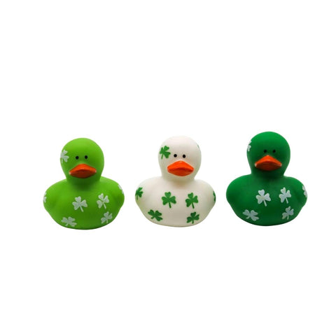 1.5" St. Patrick's Day Rubber Duck (Dozen)