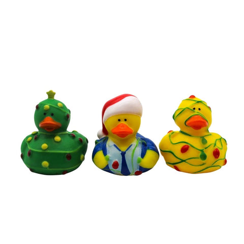 2" Christmas Rubber Duck (Dozen)