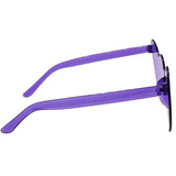 Purple Acrylic Heart Cat-Eye Glasses (Each)