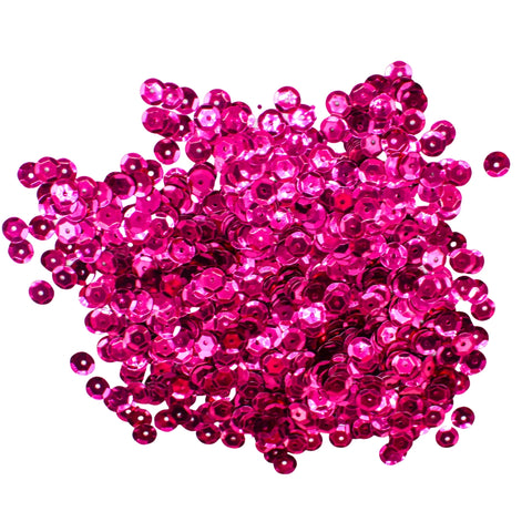 8mm Cup Sequins - Pink - 1000 Pieces (Pack)