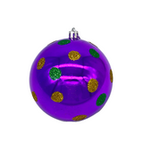 Set of 3 10CM Plastic Ornaments with Dots (Each)
