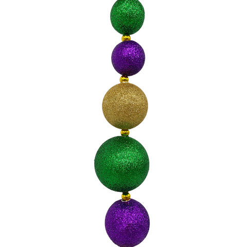 50mm Purple Green Gold Ornaments