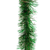 Green and Silver Pine Needle Tinsel Garland 9' x 4" (Each)