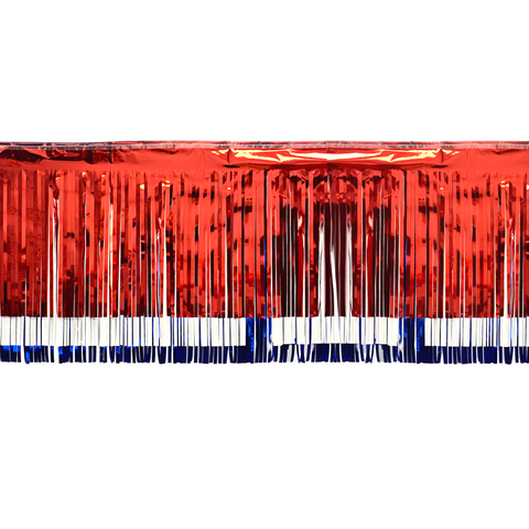 10' x 15" Red, White and Blue Fringe (Each)