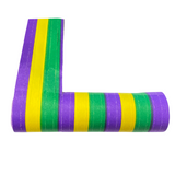 Purple Green and Gold Serpentine Streamers (Each)