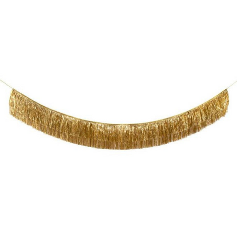 Fluffy Gold Tinsel Fringe Garland (Each) – Mardi Gras Spot