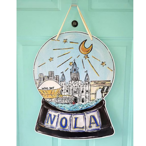 Nola Snow Globe Door Hanger (Each)