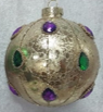 10MM Gold Ornament with Jewels (Each)