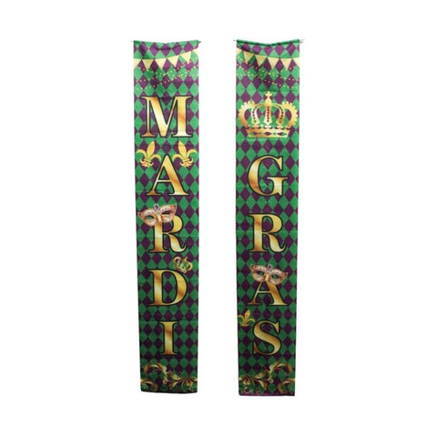 2pc Mardi Gras Hanging Banner - 70" x 11" (Each)