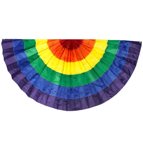 Pleated Rainbow Bunting - 6' x 3' (Each)