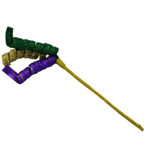 6 Purple, Green and Gold Swirl Ornament (Each) – Mardi Gras Spot