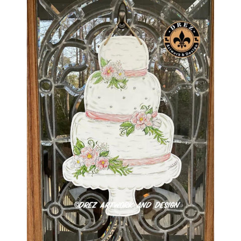 Wedding Cake Door Hanger (Each)