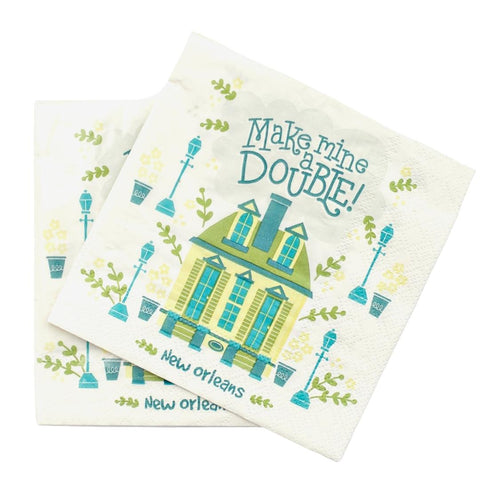 Make Mine A Double Cocktail Napkins (Pack)