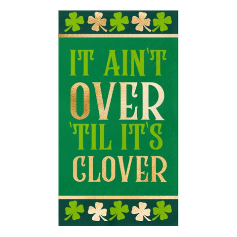 It Ain't Over Till It's Clover Guest Towel Napkins (Pack of 16)