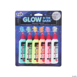 1.25oz Glow Paint - Multicolor (Pack of 6)